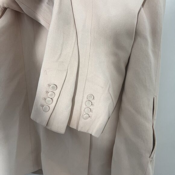 Sezane 2 Piece Pantsuit Women’s 40 Jacket Pants Blush Pink Crepe - Picture 6 of 16
